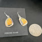 Navajo Bumblebee Jasper Earrings | Sterling Silver | Authentic Native American Handmade | 15831