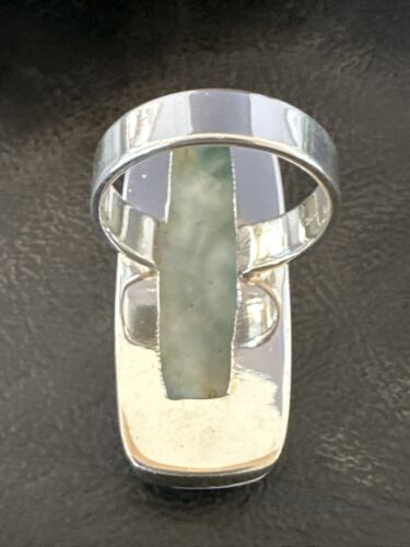 Navajo Blue Larimar Ring | Sterling Silver | Sz 10 | Authentic Native American Handmade | 17586