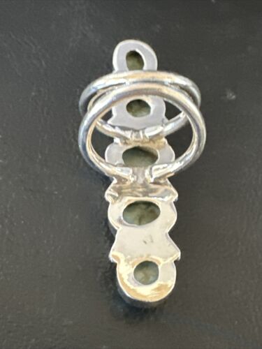 Navajo Blue Larimar Multi-Stone Ring | Authentic Native American Sterling Silver | Multi-Stone | Sz 6.5 | 15980