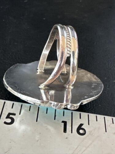 Native American Navajo Blue Turquoise #8 Ring | Sterling Silver | Sz 9.5 | 14951