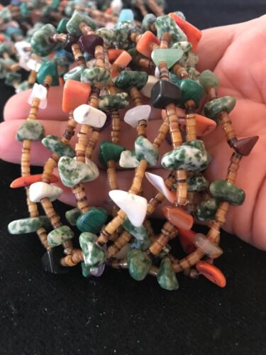 Santo Domingo Multi-Stone Bead Necklace | 32" | Authentic Native American Handmade | 3992