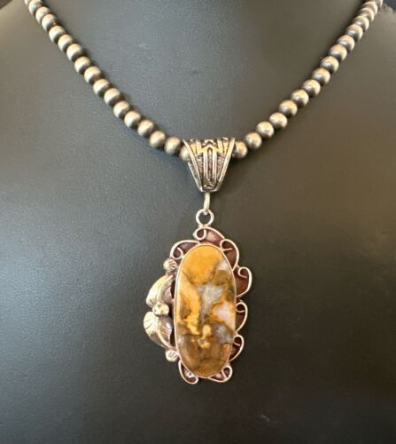 Navajo Wild Horse Necklace Pendant | Sterling Silver | Authentic Native American Handmade | 16982