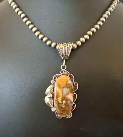 Navajo Wild Horse Necklace Pendant | Sterling Silver | Authentic Native American Handmade | 16982