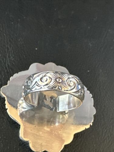 Navajo Yellow Bumble Bee Jasper Ring | Sterling Silver | Sz 9 | Authentic Native American Handmade | 14943