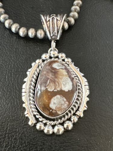 Navajo Wild Horse Necklace Pendant | Sterling Silver | Authentic Native American Handmade | 16754