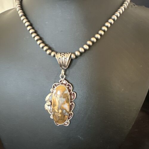Navajo Wild Horse Necklace Pendant | Sterling Silver | Authentic Native American Handmade | 16982