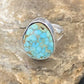 Men's Navajo Blue Spiderweb Turquoise Ring | Sterling Silver | Sz 10 | Authentic Native American Handmade | 12545