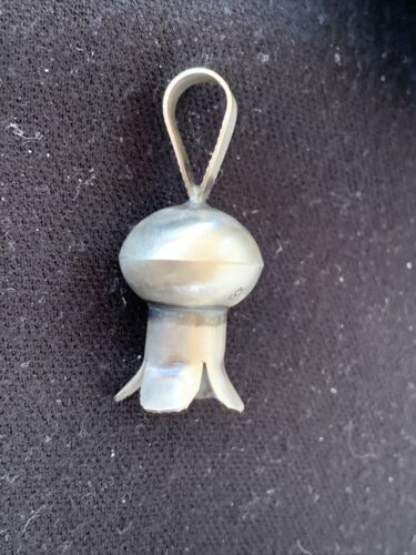 Navajo Naja Pendant | Sterling Silver | Handmade Pearls | 1.25" | Authentic Native American | 1258