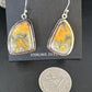 Navajo Bumblebee Jasper Earrings | Sterling Silver | Authentic Native American Handmade | 15826