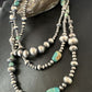 Navajo Pearls Royston Turquoise Necklace | Sterling Silver | Mixed Beads | 48" | 15990