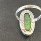 Navajo Green Mojave Turquoise Ring | Sterling Silver | Sz 8 | Authentic Native American Handmade | 15924