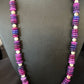 Navajo Purple Sugilite & Jasper Bead Necklace | Sterling Silver | 26" | Authentic Native American Handmade | 15345