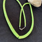 Navajo Green Gaspeite Stabilized Graduated Necklace | Sterling Silver | Authentic Native American | 32" | 00214