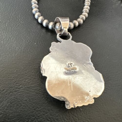 Navajo Pearls Purple Sugilite Pendant Necklace | Sterling Silver Beads | Authentic Native American Handmade | 16460