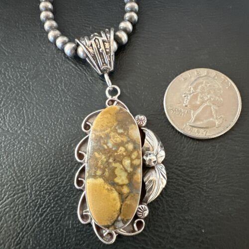 Navajo Wild Horse Necklace Pendant | Sterling Silver | Authentic Native American Handmade | 16988