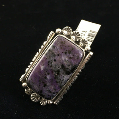Native American Navajo Purple Charoite Ring | Sterling Silver | Sz 7.75 | 10101