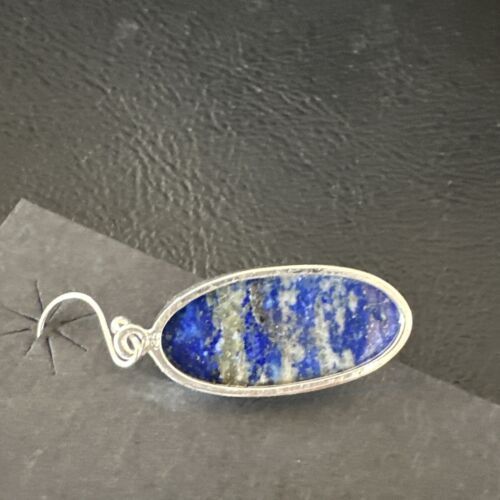 Blue Denim Lapis Dangle Earrings | Sterling Silver | 1" | 15803