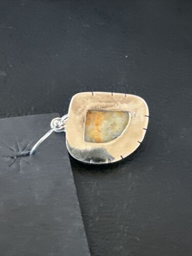 Navajo Bumblebee Jasper Earrings | Sterling Silver | Authentic Native American Handmade | 15834