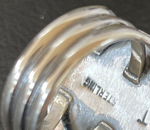 Navajo White Buffalo Turquoise Ring | Sterling Silver | Sz 6 | Authentic Native American Handmade | 10596