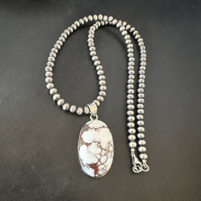 Navajo Wild Horse Necklace Pendant | Sterling Silver | Authentic Native American Handmade | 15719