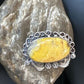 Navajo Yellow Bumble Bee Jasper Ring | Sterling Silver | Sz 9.5 | Authentic Native American Handmade | 14946