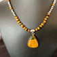 Southwestern Coffee Brown Tiger's Eye Pendant Necklace | Sterling Silver | 15866