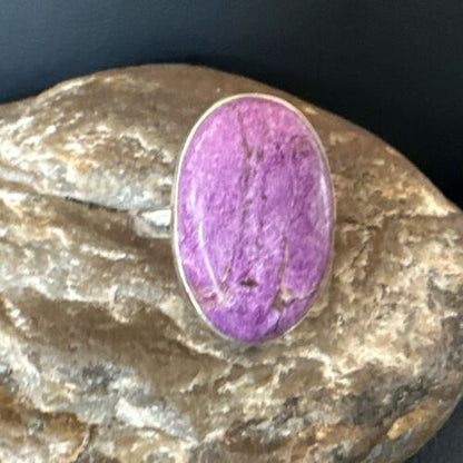 Women's Southwestern Sterling Silver Purple Sugilite Ring | Sz 9.5 | 17558