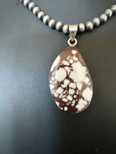 Navajo Wild Horse Necklace Pendant | Sterling Silver | Authentic Native American Handmade | 15733