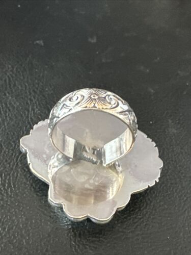 Navajo Yellow Bumble Bee Jasper Ring | Sterling Silver | Sz 9 | Authentic Native American Handmade | 14943