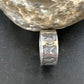 Men's Wide Band Thumb Ring | Navajo Stamped Sterling Silver | Sz 14 | Authentic Native American Handmade | 15127