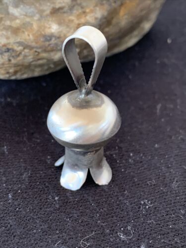 Navajo Naja Pendant | Sterling Silver | Handmade Pearls | 1.25" | Authentic Native American | 1258