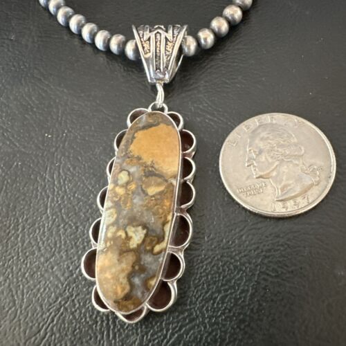 Navajo Wild Horse Necklace Pendant | Sterling Silver | Authentic Native American Handmade | 16989