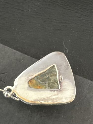Navajo Bumblebee Jasper Earrings | Sterling Silver | Authentic Native American Handmade | 15830