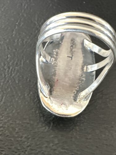 Navajo Green Sonoran Turquoise Ring | Sterling Silver | Sz 9.5 | Authentic Native American Handmade | 16395
