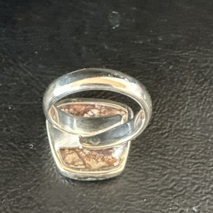 Men's Women's Wild Horse Turquoise Ring | Navajo Sterling Silver | Sz 7 | Authentic Native American Handmade | 17286
