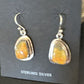 Navajo Bumblebee Jasper Earrings | Sterling Silver | Authentic Native American Handmade | 15831