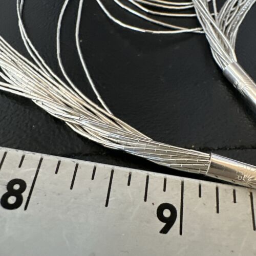 Graduated Bib Heishi Liquid Necklace | Sterling Silver | 20" | 17240