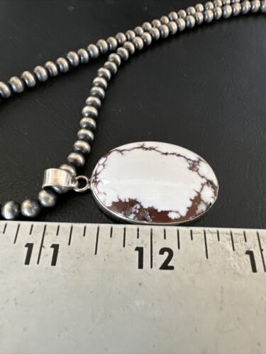 Navajo Wild Horse Necklace Pendant | Sterling Silver | Authentic Native American Handmade | 15734