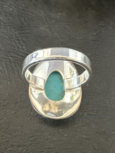 Sterling Silver Blue Kingman Turquoise Ring | Sz 9 | 17599