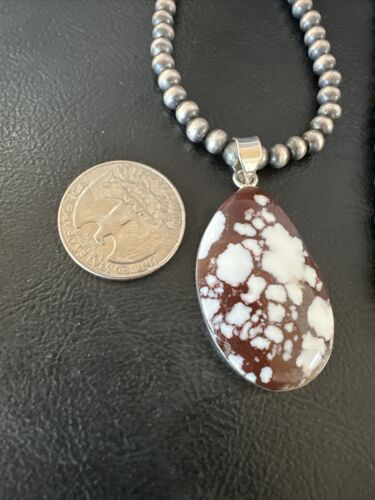 Navajo Wild Horse Necklace Pendant | Sterling Silver | Authentic Native American Handmade | 15733