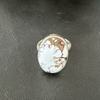 Men's and Women's Wild Horse Turquoise Ring | Sterling Silver | Sz 7.5 | 17362