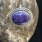 Navajo Purple Charoite Oval Ring | Sterling Silver | Sz 10 | Authentic Native American Handmade | 15542