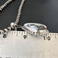 White Buffalo Turquoise Pendant | Navajo Pearls Sterling Silver Necklace | Authentic Native American Handmade | 17108