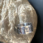 Men's Wide Band Thumb Ring | Navajo Stamped Sterling Silver | Sz 14 | Authentic Native American Handmade | 15127