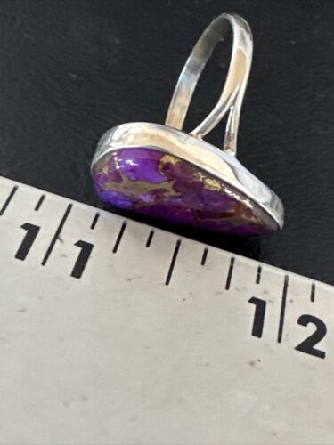 Southwestern Navajo Purple Mojave Turquoise Ring | Sterling Silver | Sz 10 | 15610