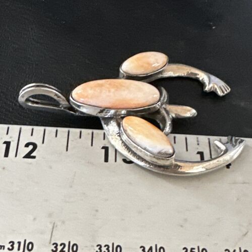 Navajo Pink Conch Necklace with Naja Pendant | Sterling Silver | Authentic Native American Handmade | 15149