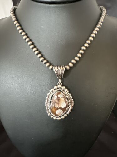 Navajo Wild Horse Necklace Pendant | Sterling Silver | Authentic Native American Handmade | 16754