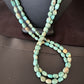 Royston Green Turquoise | Navajo Sterling Silver | Shell Heishi Necklace 32" | 16071