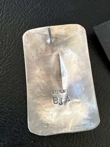 Navajo Stamped Sterling Silver Handmade Earrings | Authentic Native American | 15847