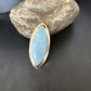 Navajo Blue Larimar Ring | Sterling Silver | Sz 10 | Authentic Native American Handmade | 16009